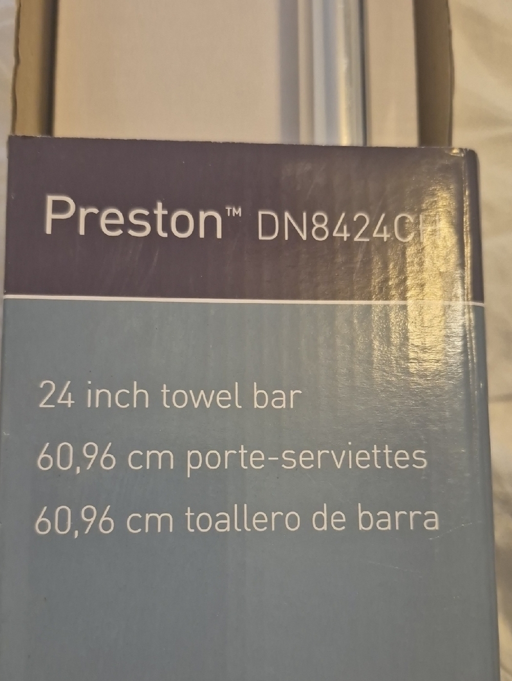 Moen Preston 24" Towel Bar in Brushed Silver